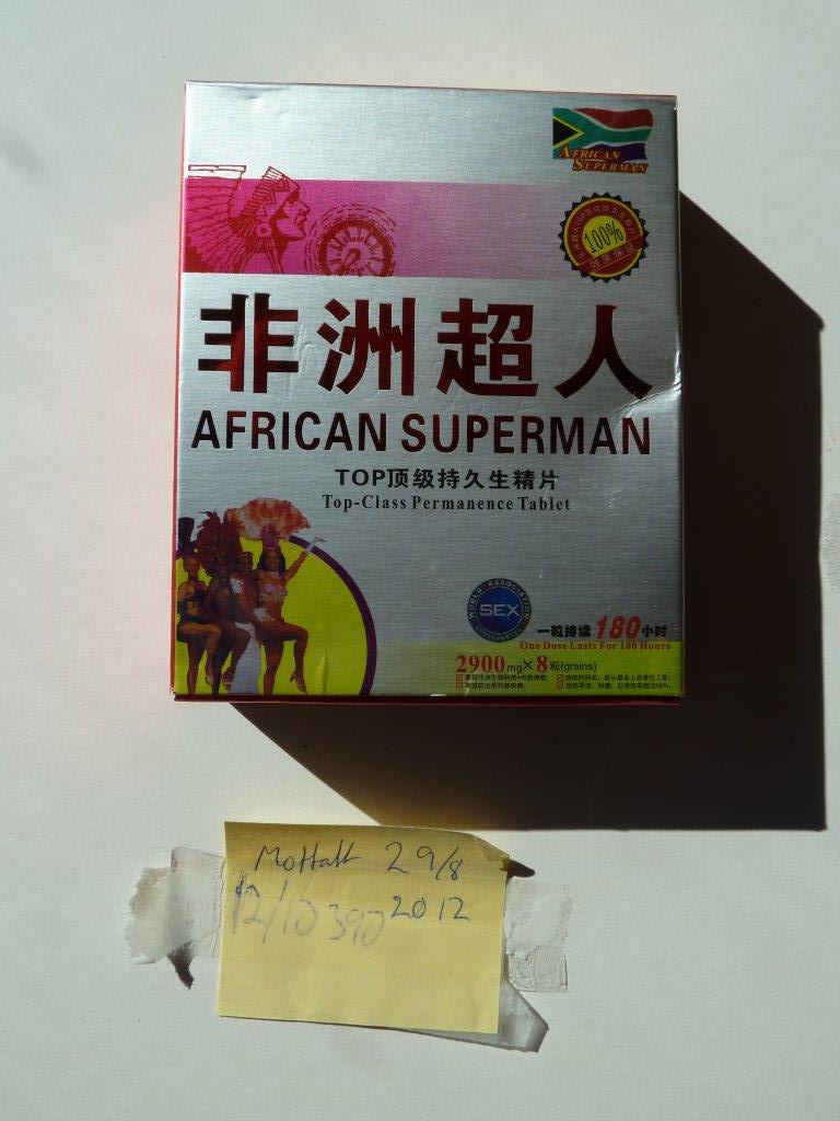 Billede af det ulovlige produkt: African Superman