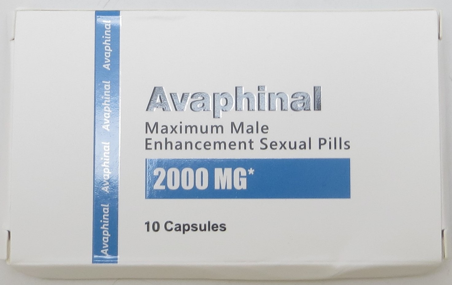 Billede af det ulovlige produkt: Avaphinal Maximum Male Enhancement