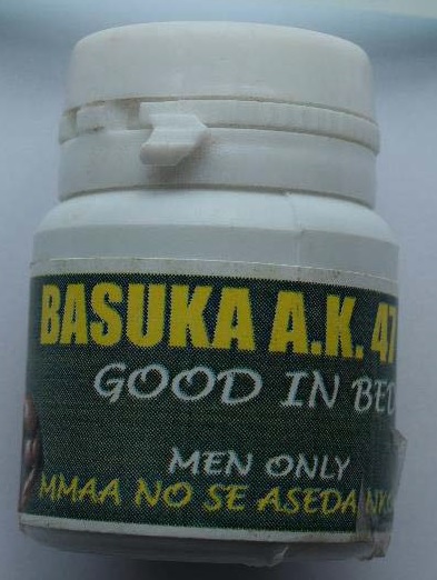 Billede af det ulovlige produkt: Basuka A.K. 47 - Good in Bed