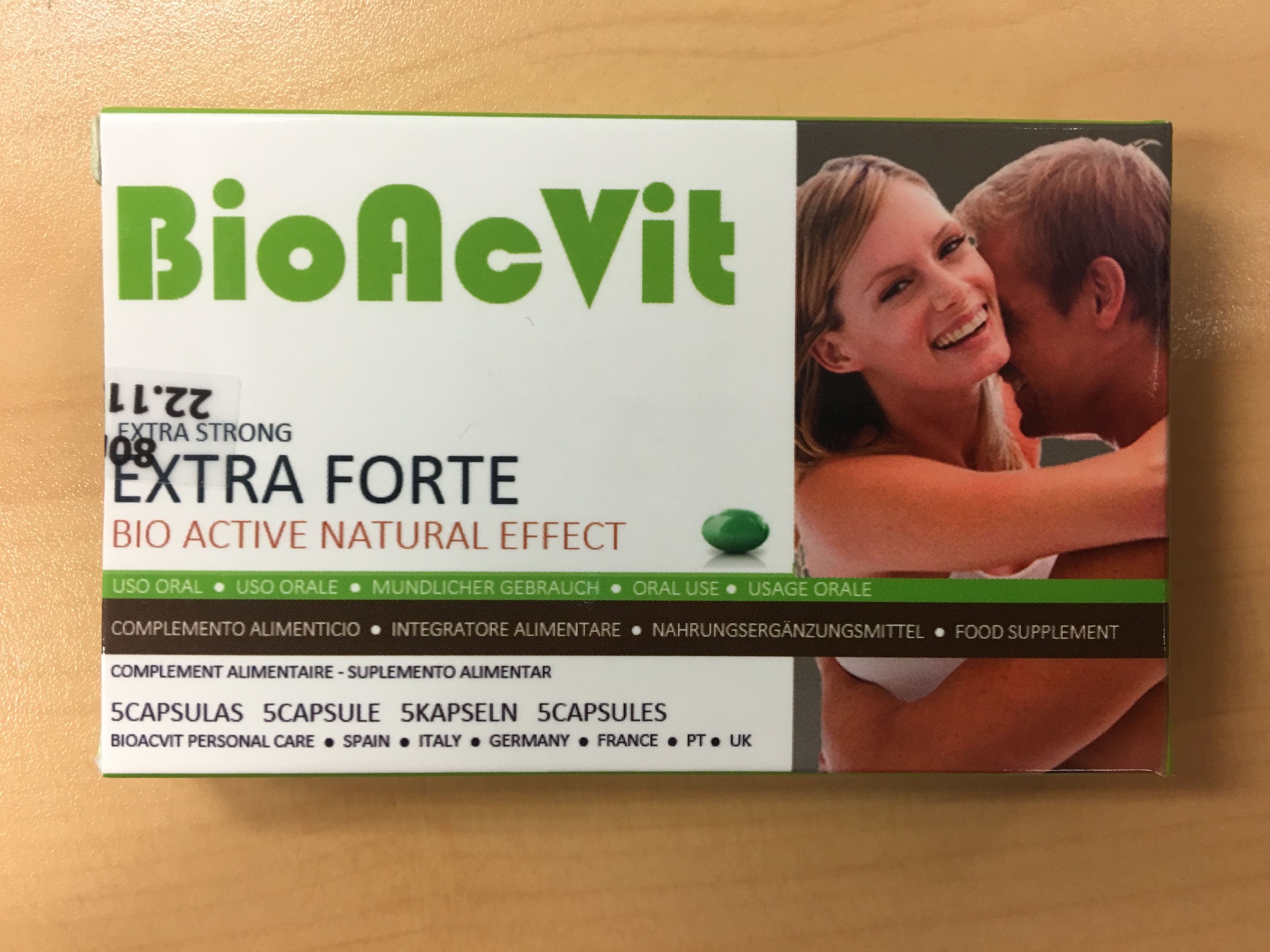 Billede af det ulovlige produkt: BioAcVit Extra Forte