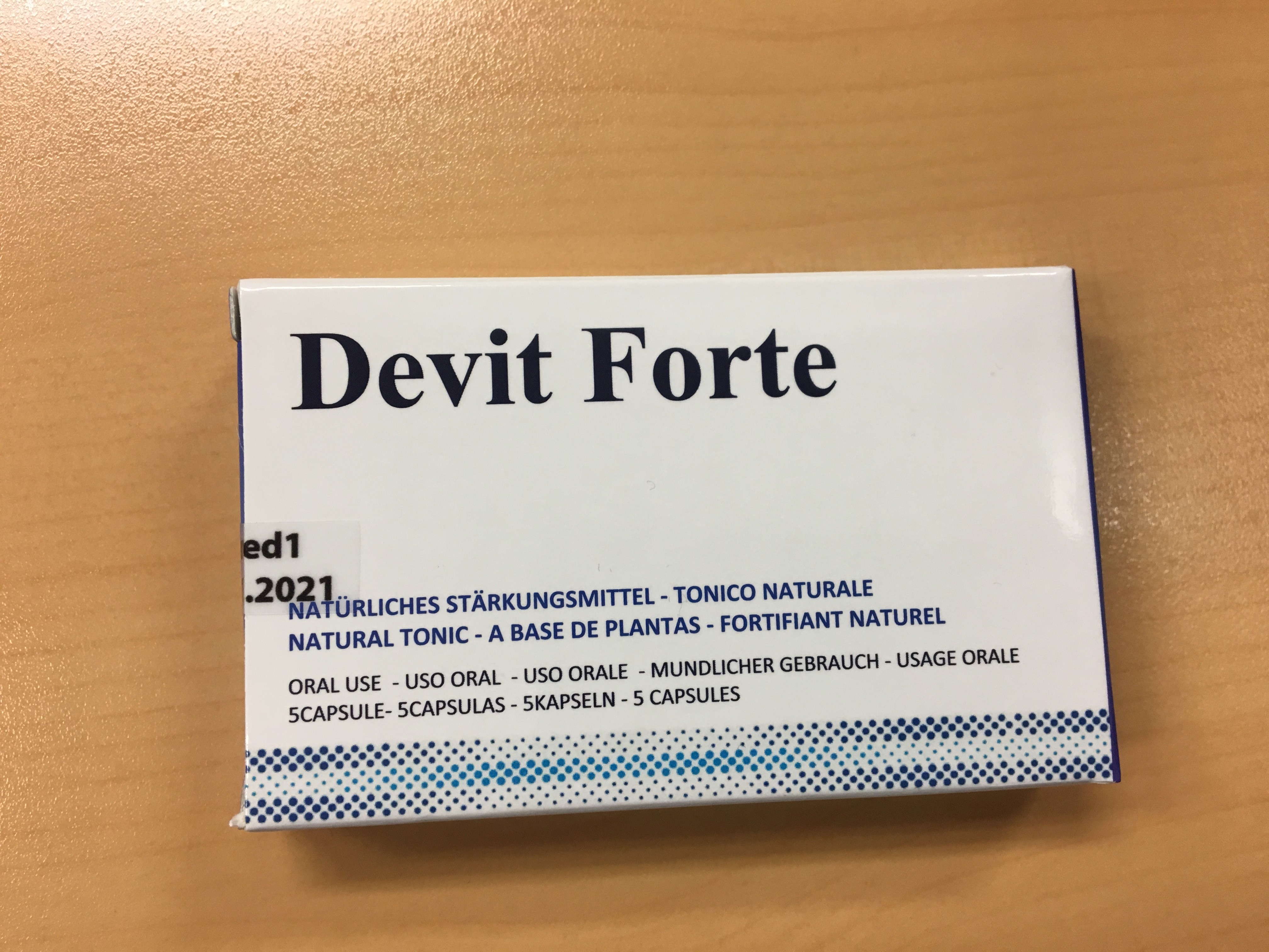 Image of the illigal product: Devit Forte