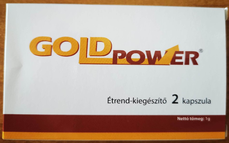 Billede af det ulovlige produkt: Gold Power Capsule