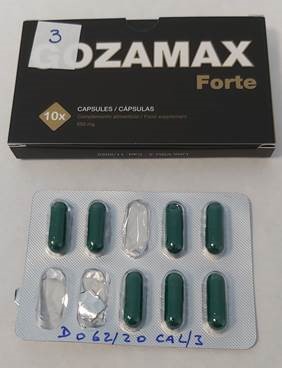 Image of the illigal product: Gozamax Forte