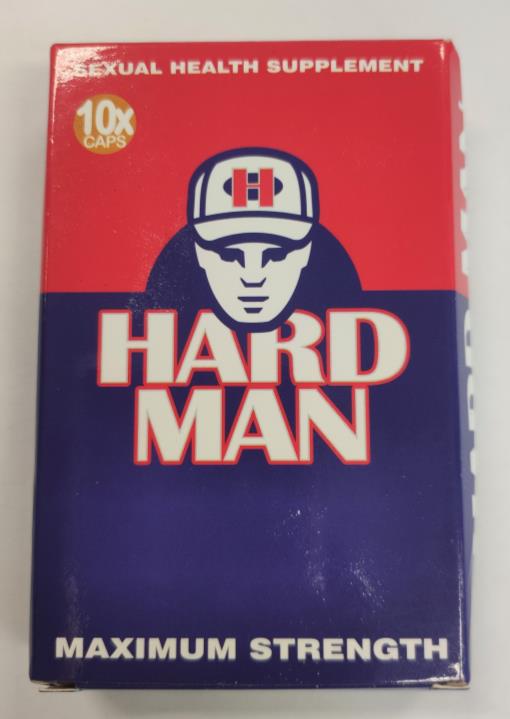 Billede af det ulovlige produkt: Hard Man capsules