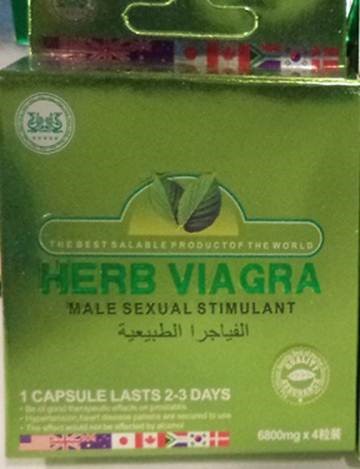 Billede af det ulovlige produkt: Herb Viagra