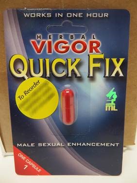 Billede af det ulovlige produkt: Herbal Vigour Quick Fix