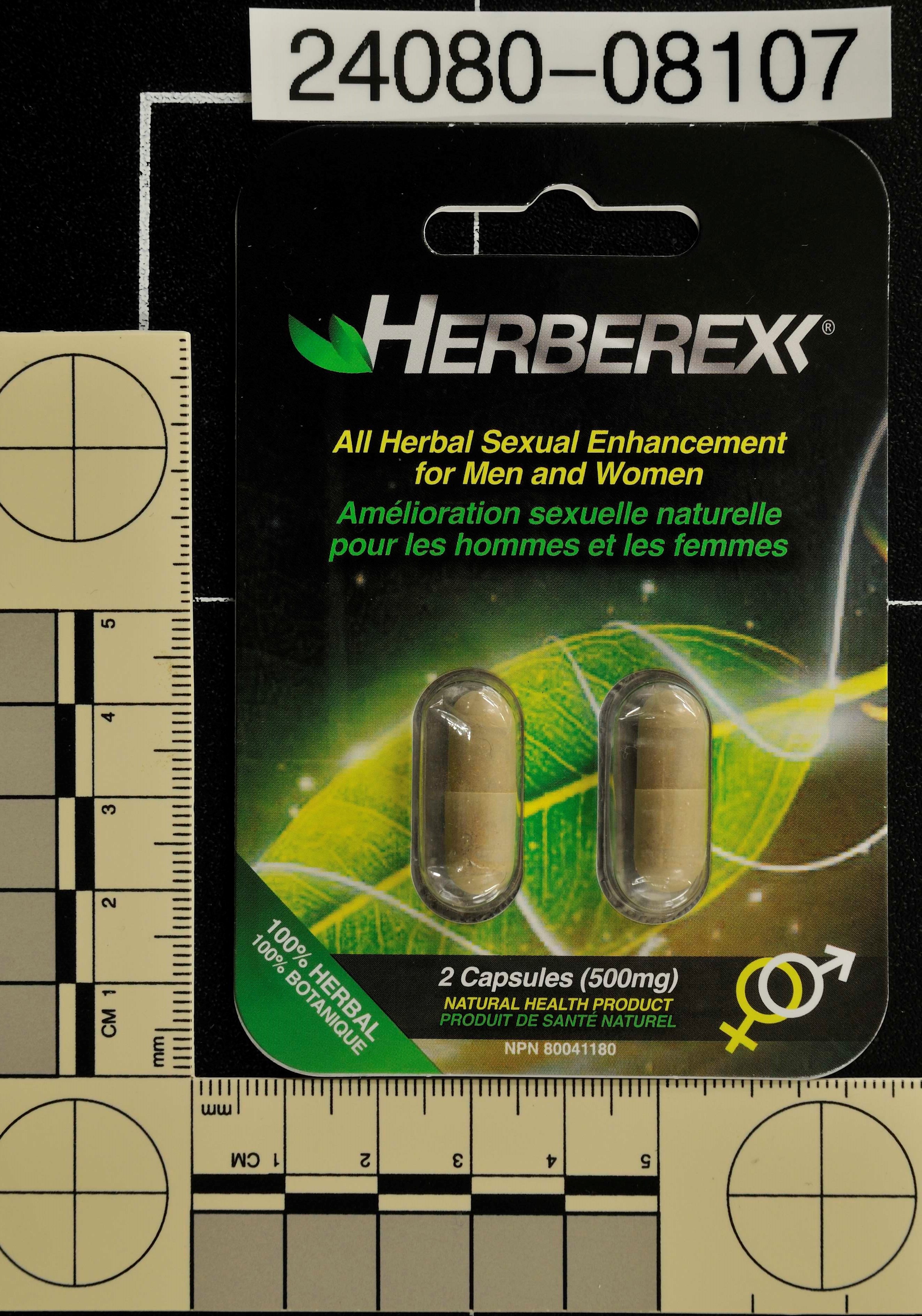Billede af det ulovlige produkt: Herberex