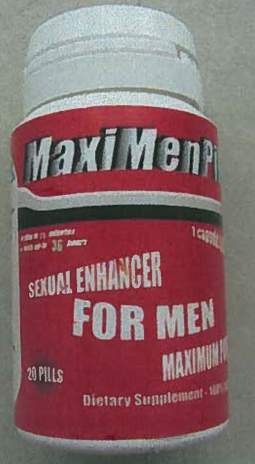 Billede af det ulovlige produkt: MaxiMen Pills