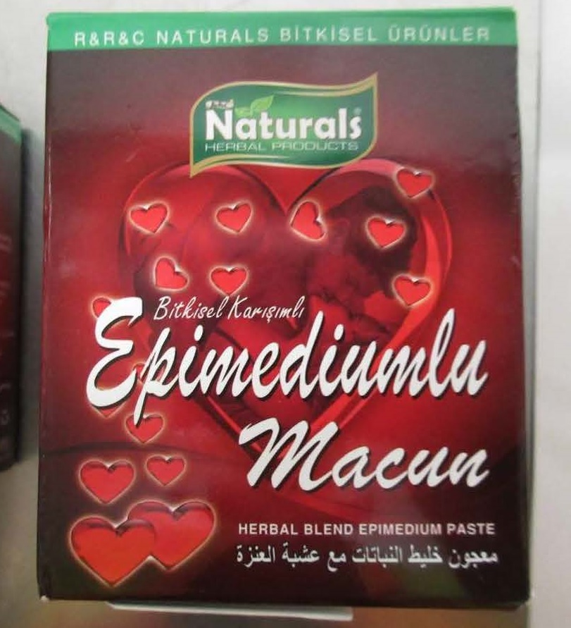 Billede af det ulovlige produkt: Naturals Epimedyumlu Macun