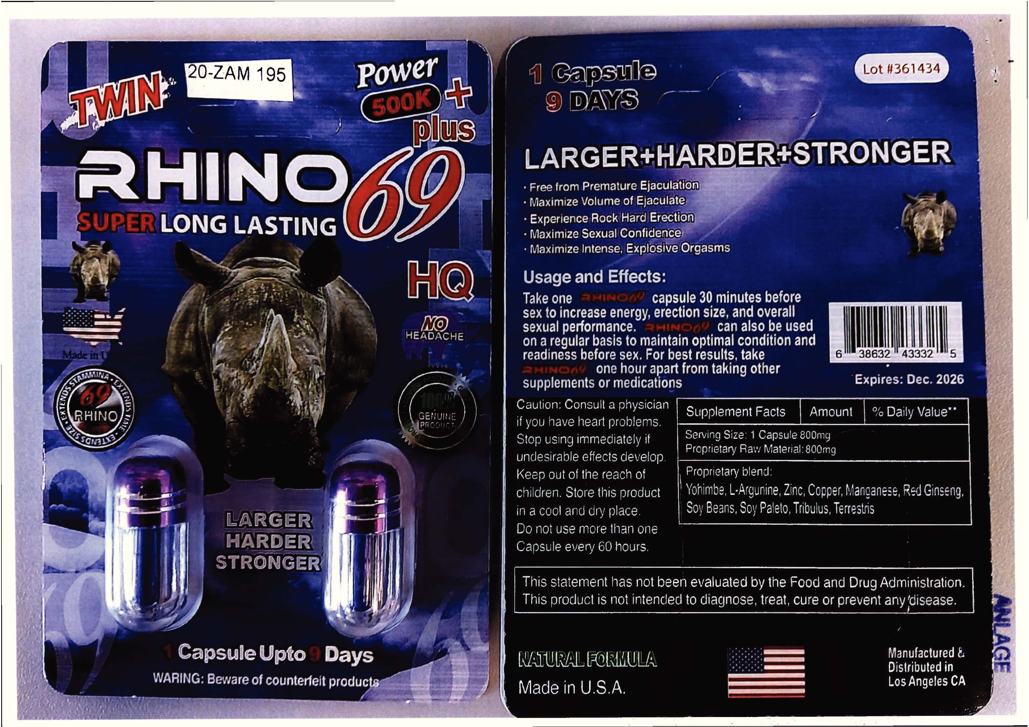 Billede af det ulovlige produkt: Rhino 69