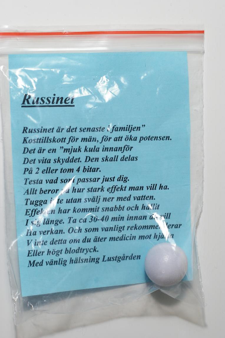 Image of the illigal product: Russinet