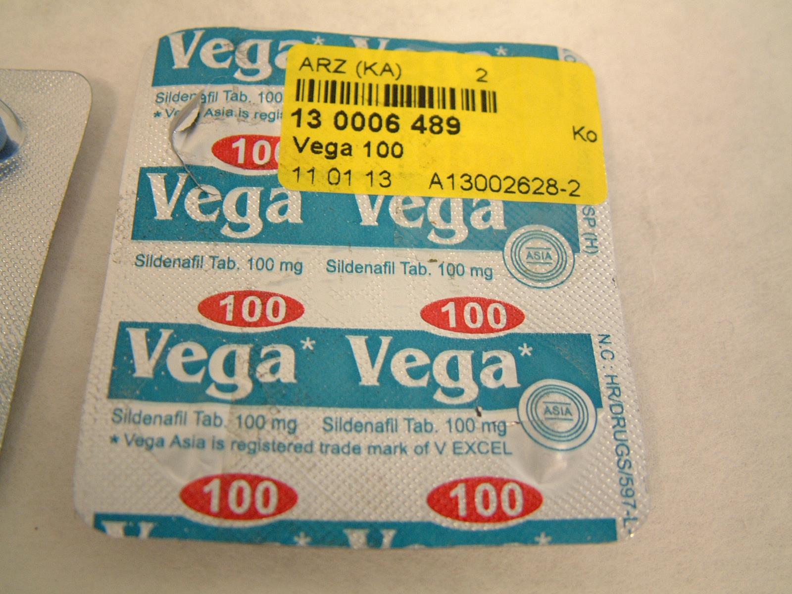 Billede af det ulovlige produkt: Vega 100