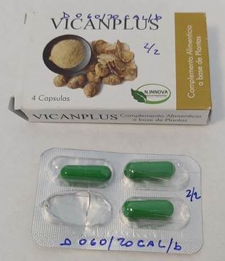 Billede af det ulovlige produkt: Vicanplus