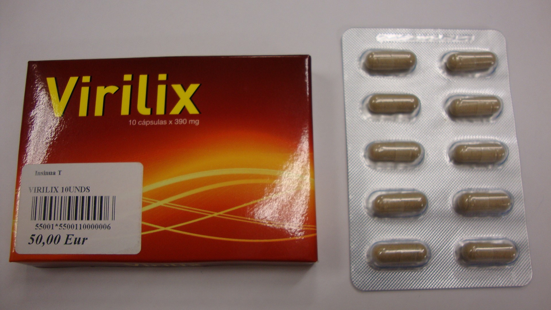 Billede af det ulovlige produkt: Virilix