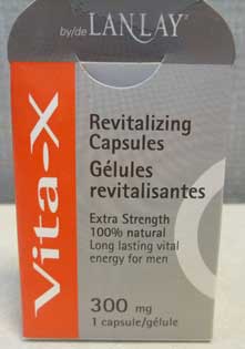 Billede af det ulovlige produkt: Vita-X