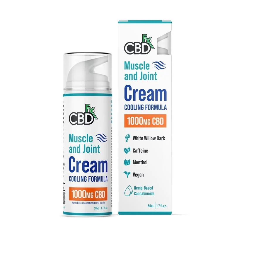 Billede af det ulovlige produkt: CBDfx Muscle and Joint cream