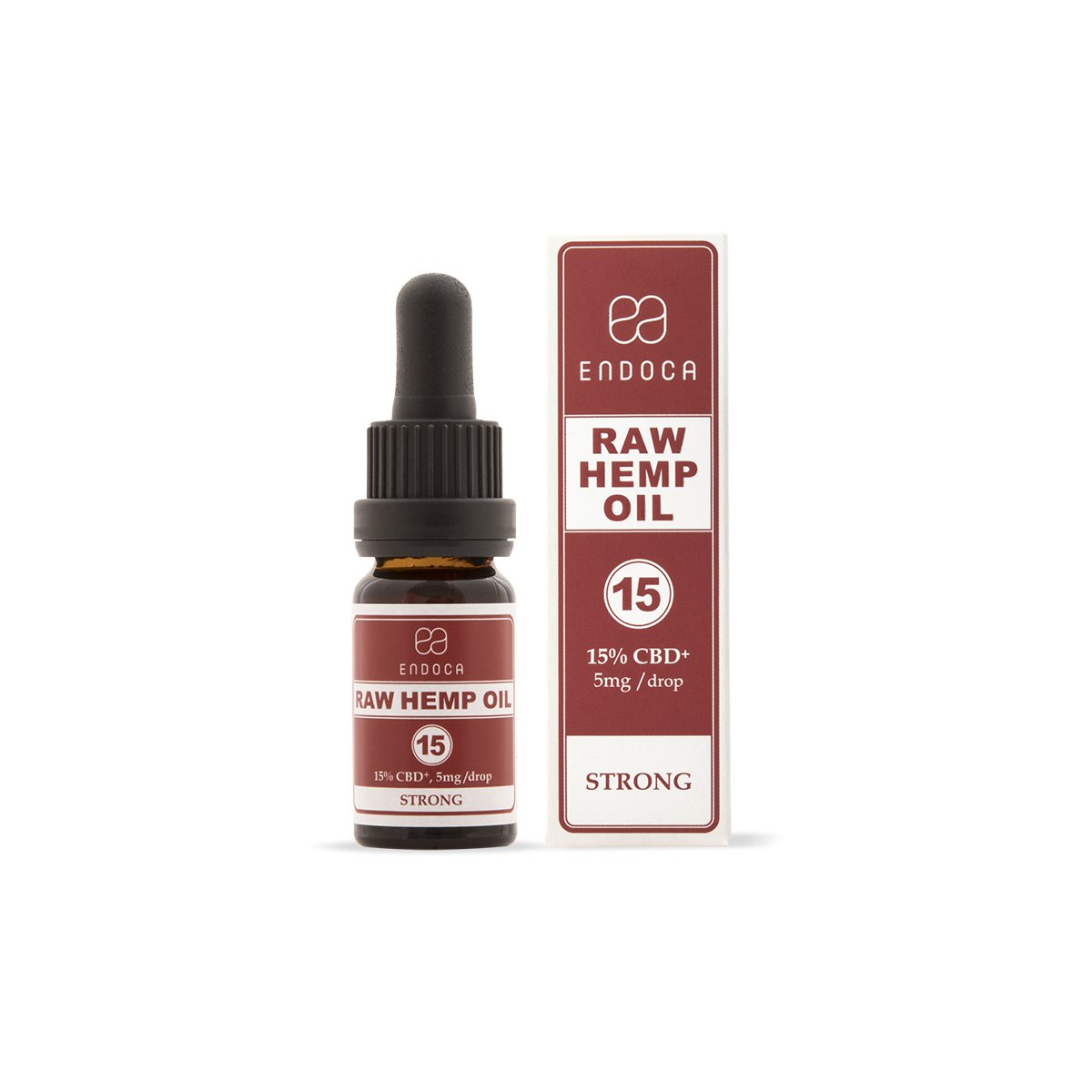 Image of the illigal product: ENDOCA Raw Hemp Oil  Dråber 15% CBD Olie Strong