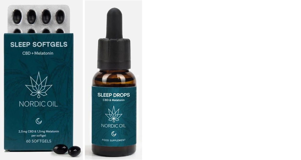Image of the illigal product: Nordic Oil Sleep (softgels og dråber)
