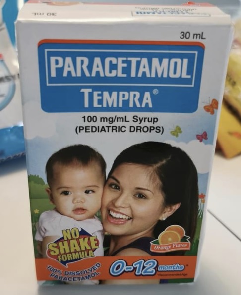 Billede af det ulovlige produkt: Tempra Paracetamol
