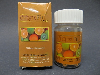 Billede af det ulovlige produkt: Citrus Fit Gold