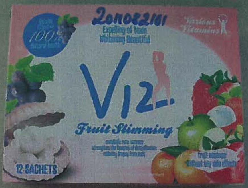 Billede af det ulovlige produkt: V12 Fruit Slimming